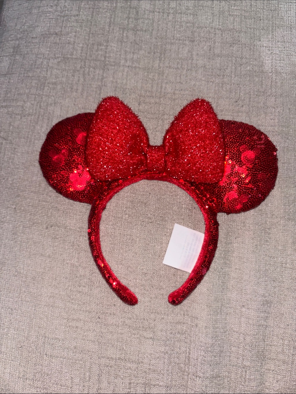 Disney Red Sequin Minnie Ears Headband